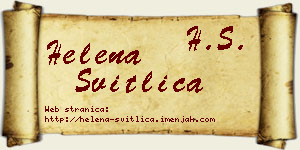 Helena Svitlica vizit kartica